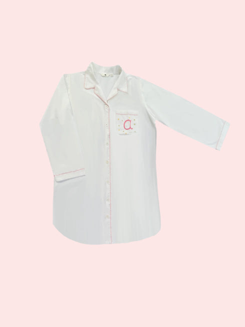 White Nightshirt Personalized Gift for Women